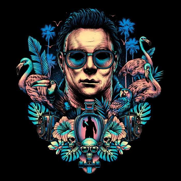 Long Sleeve Tropical Slasher T-Shirt for All Sizes