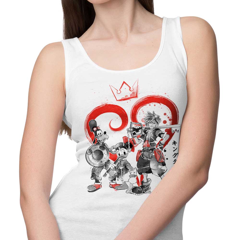 Dr. Monekers' Kingdom Sumi-e Stylish Tank Top
