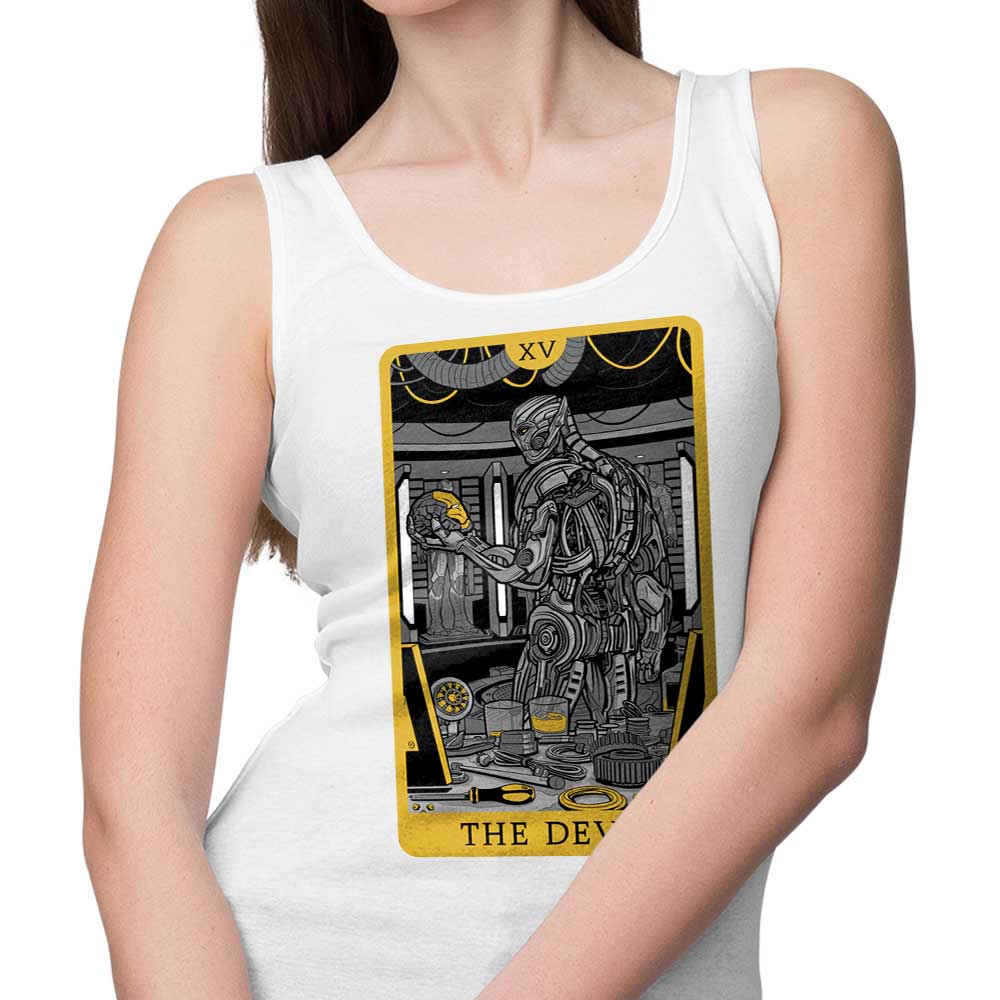 Tarot Themed Devil Design Men's and Women's Unisex Tank Top