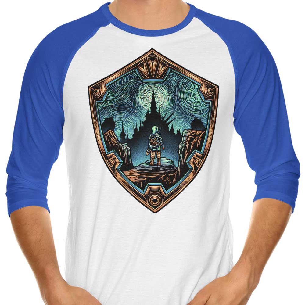 Destiny in the Horizon Stylish 3/4 Sleeve Raglan Casual T-Shirt