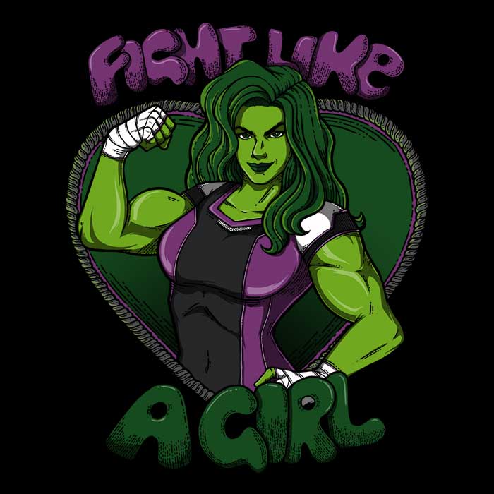 Guiseigne's 3/4 Sleeve Raglan T-Shirt - Fight Like a Hulk Style