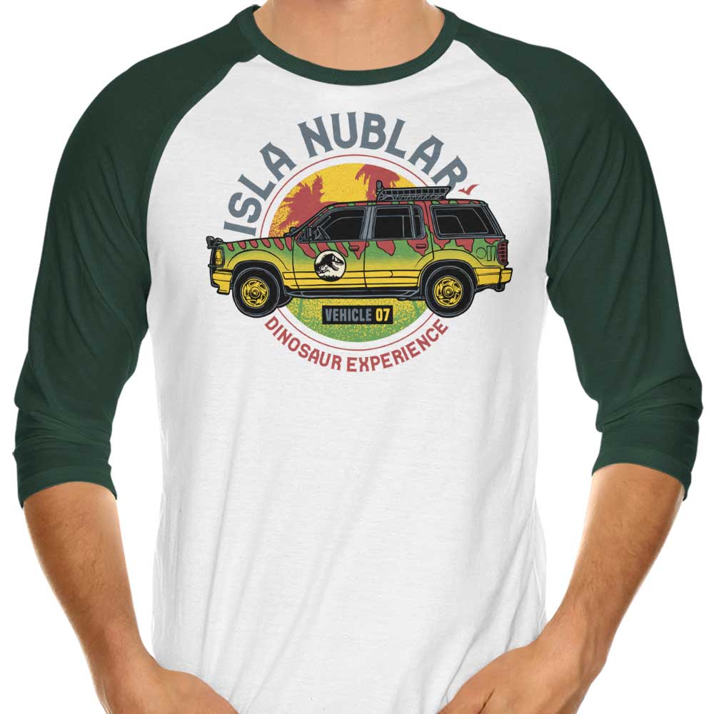The Dinosaur Adventure - 3/4 Sleeve Raglan Casual T-Shirt
