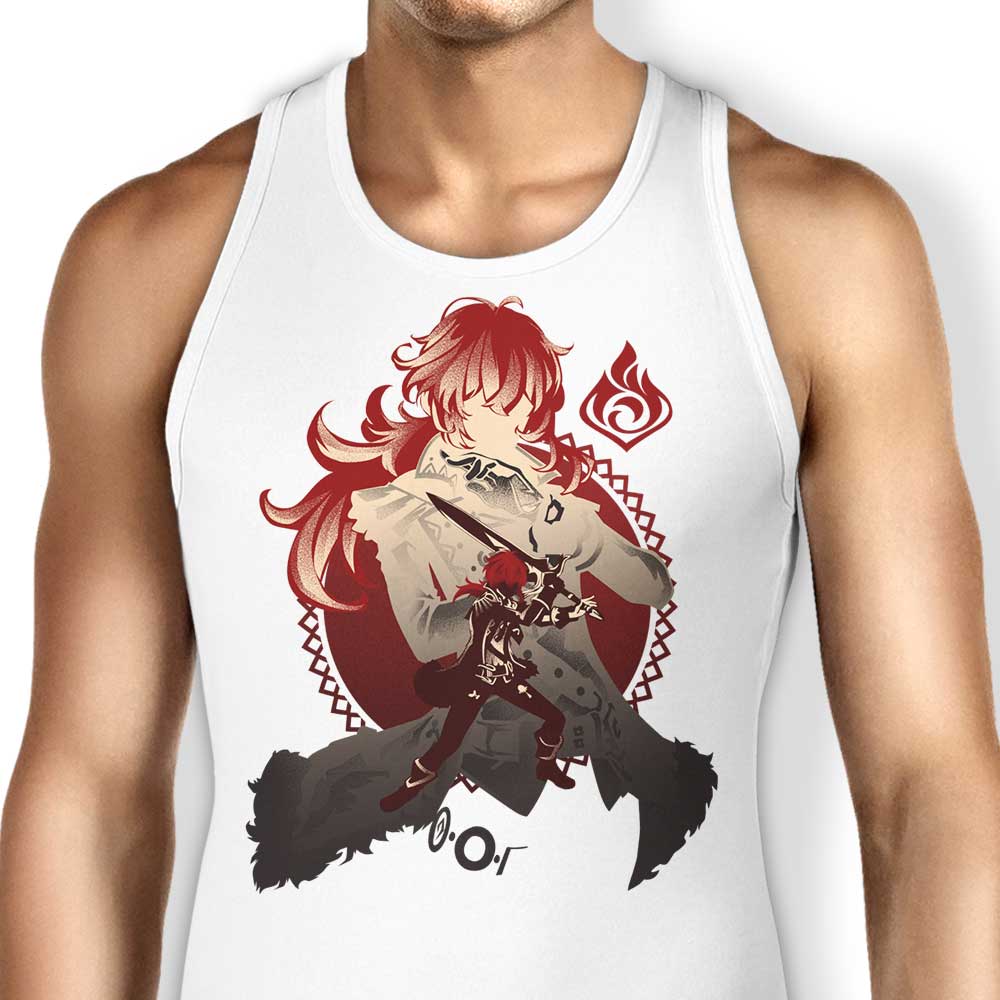 Diluc Dark Side of Dawn-themed Unisex and Women's Tank Tops