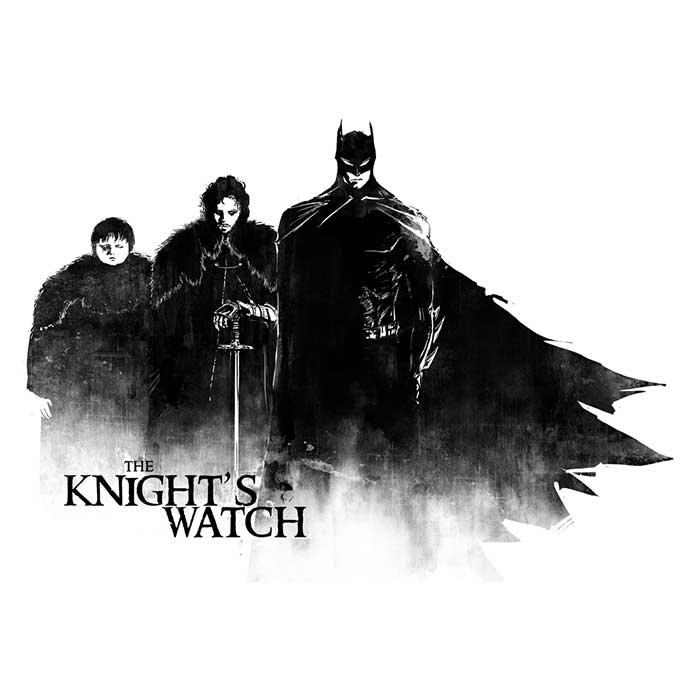 The Knight's Watch Classic 3/4 Sleeve Raglan Style T-Shirt for Fashion Enthusiasts