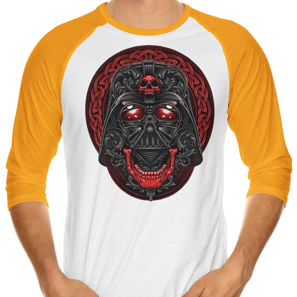 Glitchygorilla's Striking Chosen Skull 3/4 Sleeve Raglan T-Shirt