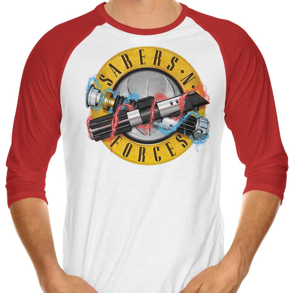 CappO Sabers N' Forces Three - Quarter Sleeve Raglan Style T - Shirt