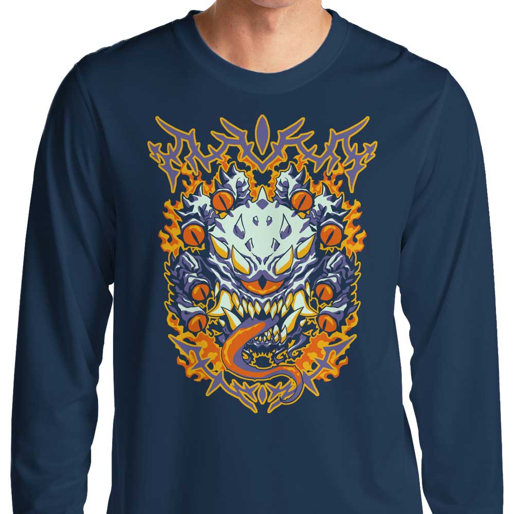 Eye of the Beholder Stylish Long Sleeve Crewneck T - Shirt by 1wing