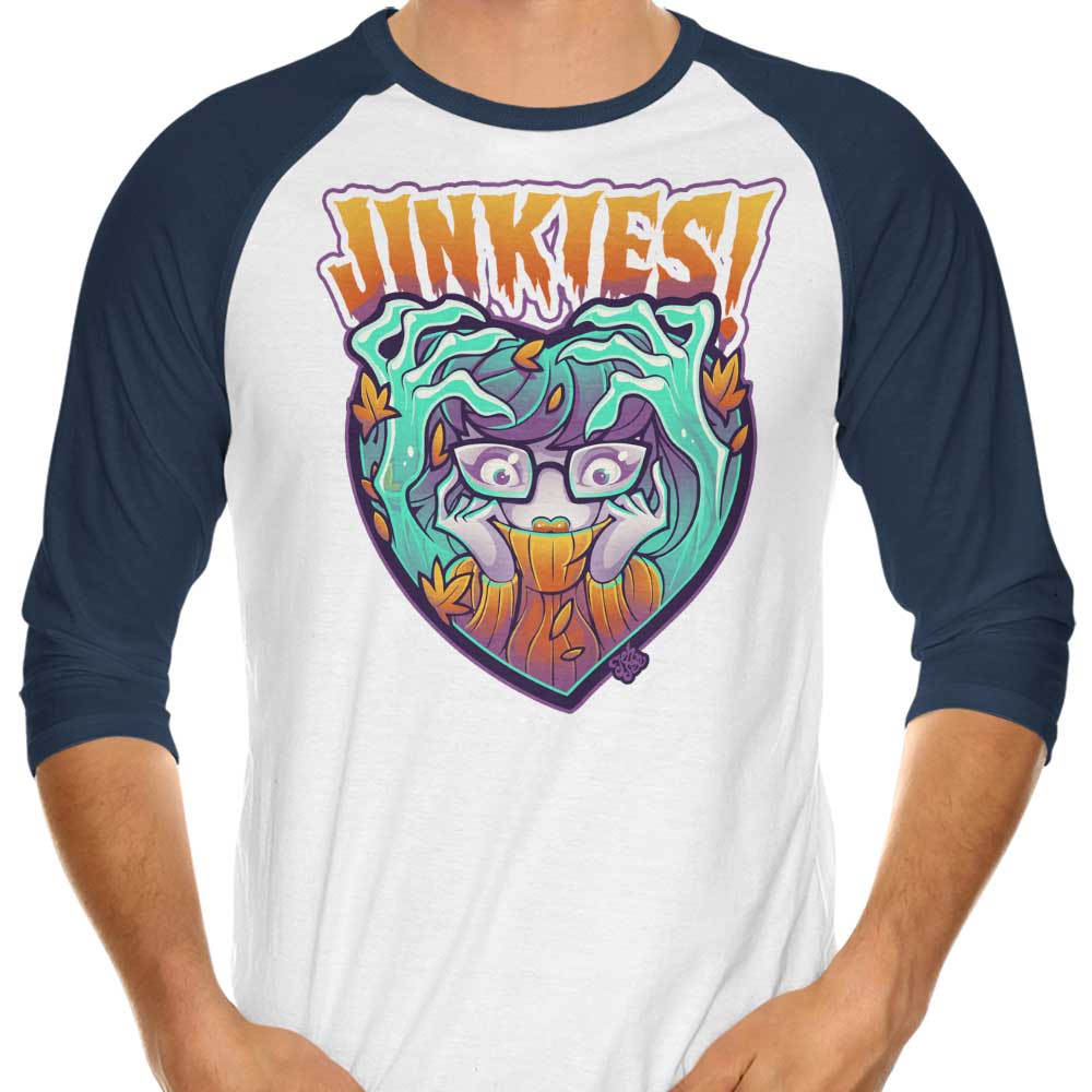 Jinkies Three - Quarter Sleeve Raglan Style T - Shirt