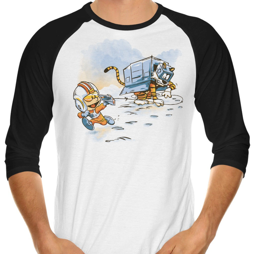 3/4 Sleeve Raglan T-Shirt - Crazy Killer Snow Walkers T-Shirt