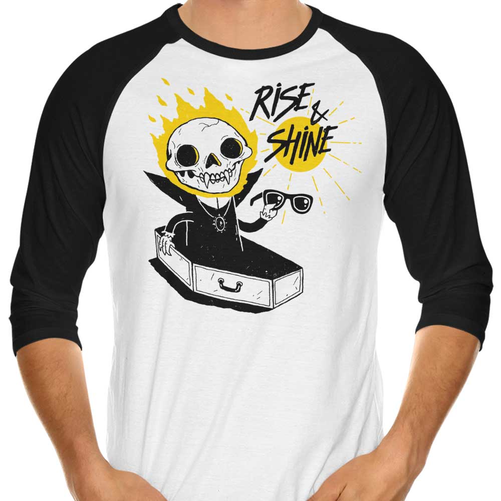 Morning Awakening - Three - Quarter Sleeve Raglan Style T - Shirt for Everyday Wear