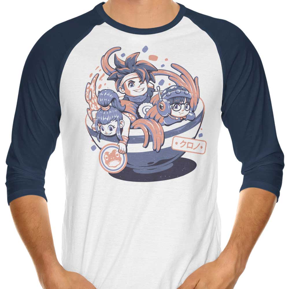Edu.ely Chrono Bowl 3/4 Sleeve Raglan Style T-Shirt