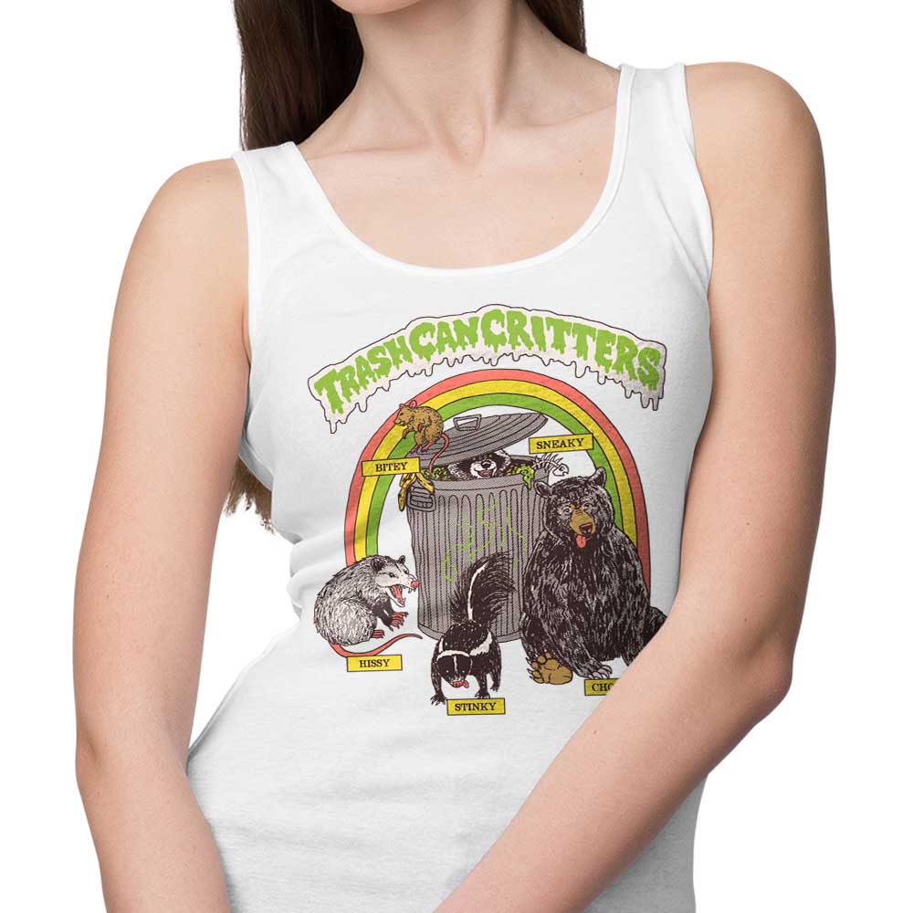 Hillary White's Trash Can Critters Comfortable Unisex and Women's Tank Tops