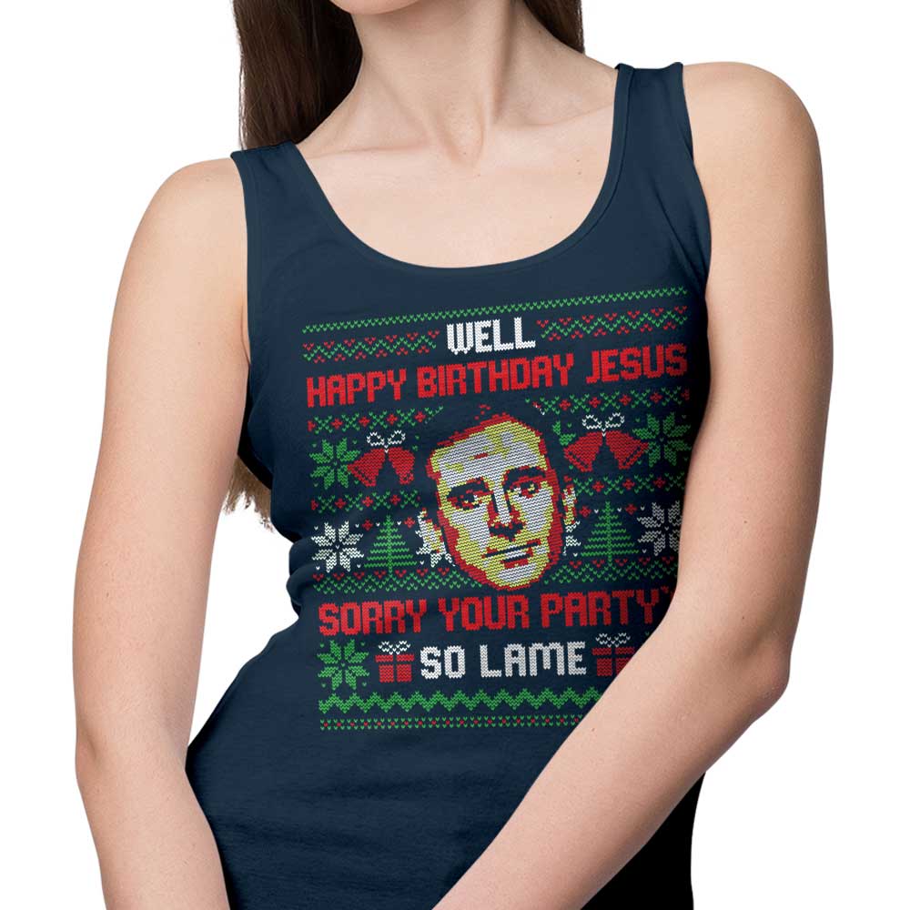 Happy Birthday Jesus-themed Comfortable Tank Top for Men and Women