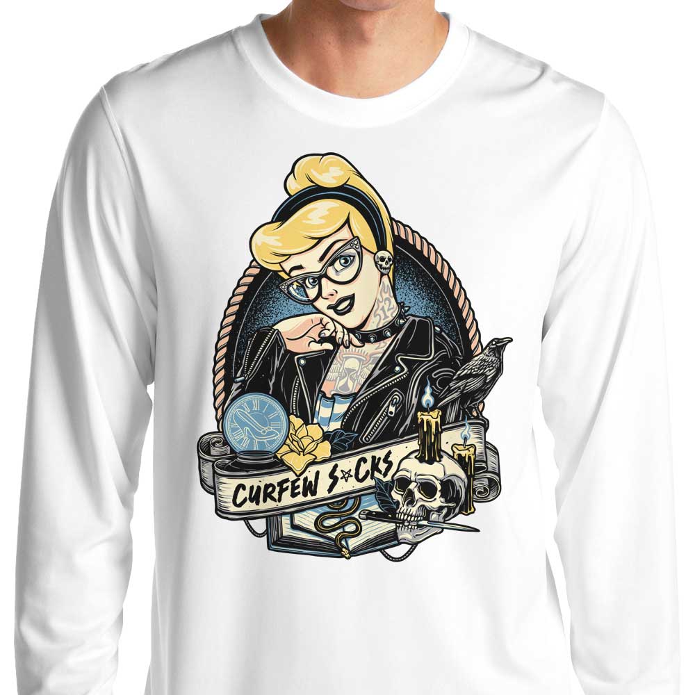 Momma Gorilla's 'Curfew Sucks' Long Sleeve Crewneck T - Shirt for All Sizes