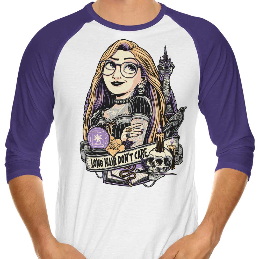 Don't Care About Long Hair - Stylish 3/4 Sleeve Raglan T-Shirt