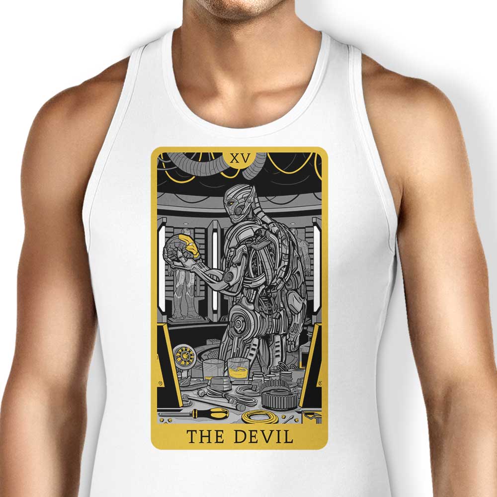 Tarot Themed Devil Design Men's and Women's Unisex Tank Top