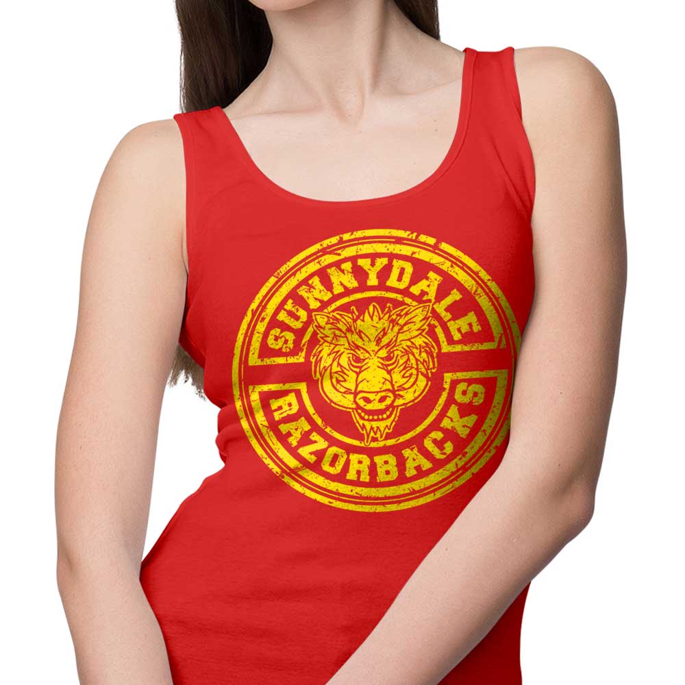 Fan Freak's Sunnydale Razorbacks Comfortable Tank Tops for Men and Women