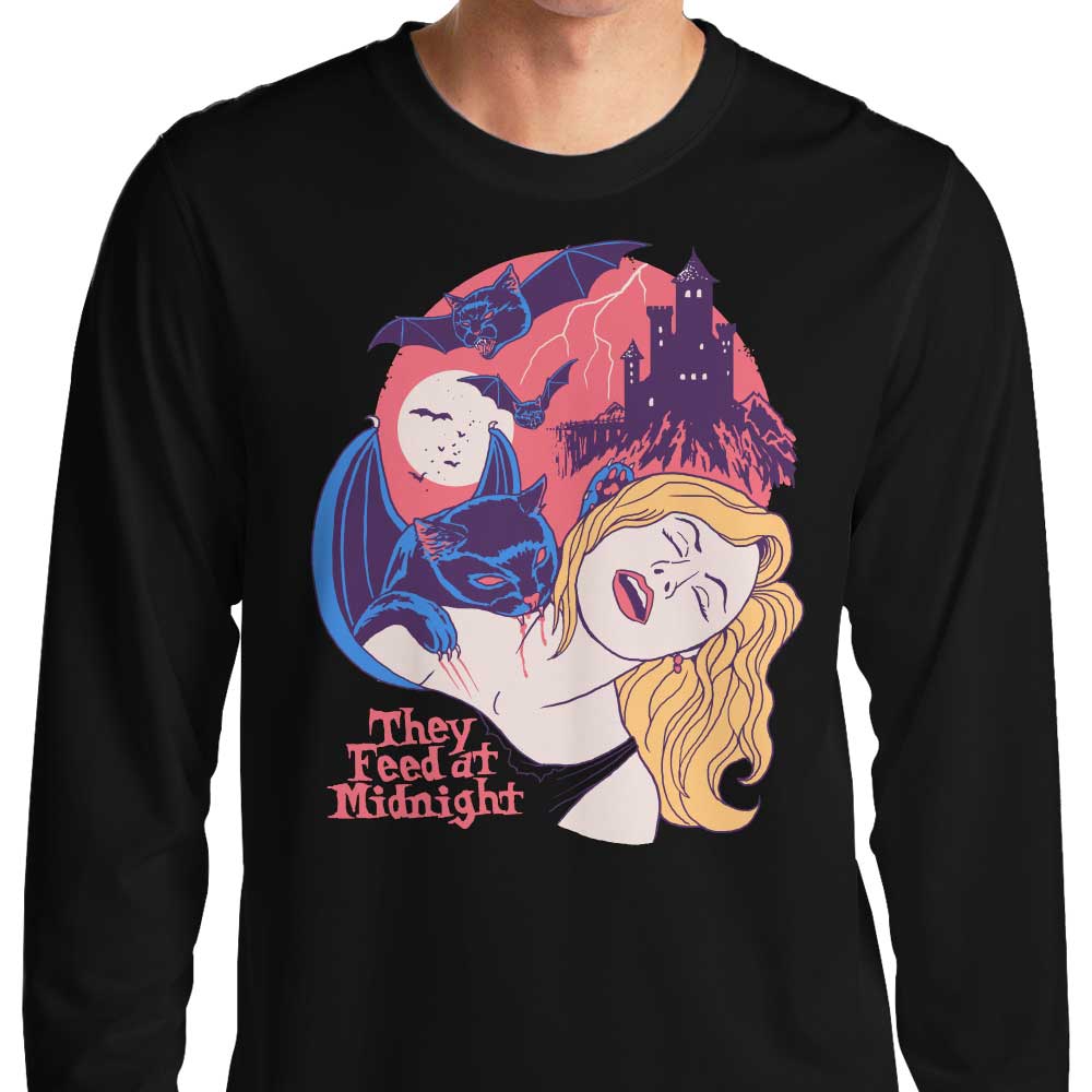 Midnight Feeding - Stylish Long Sleeve T - Shirt from Hillary White