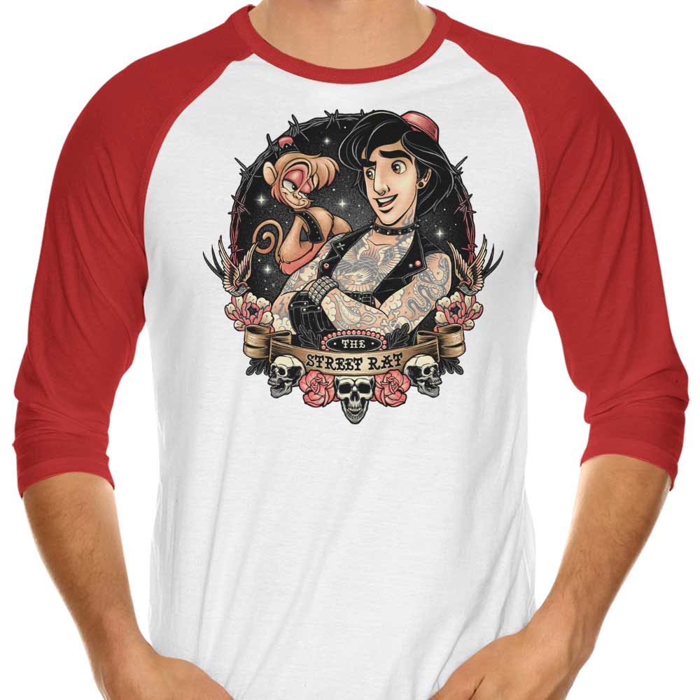 Momma Gorilla's The Street Rat Style 3/4 Sleeve Raglan T-Shirt for Fashion Lovers