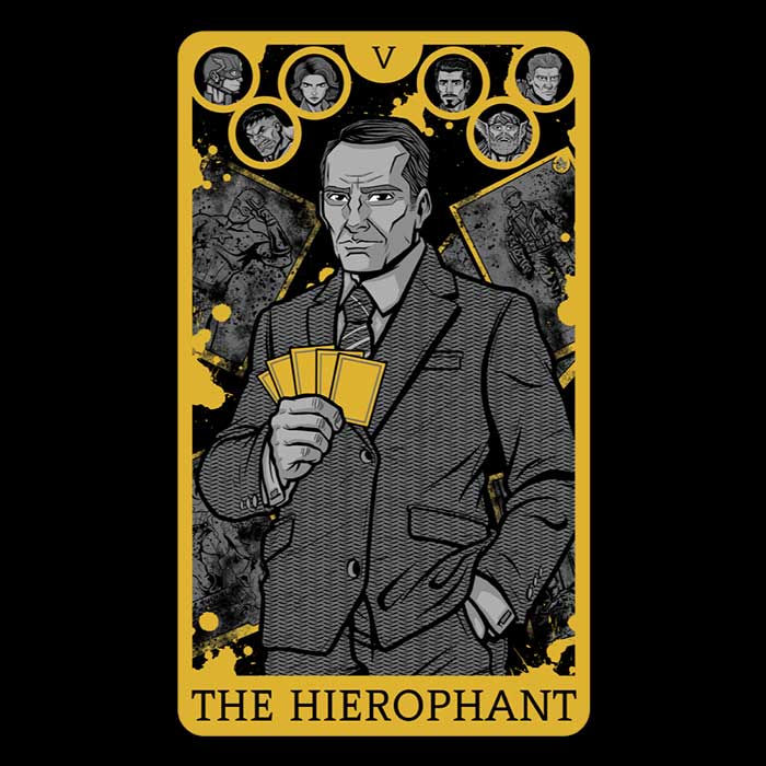 Comfortable Tarot Hierophant Design Men's/Unisex and Women's Tank Tops