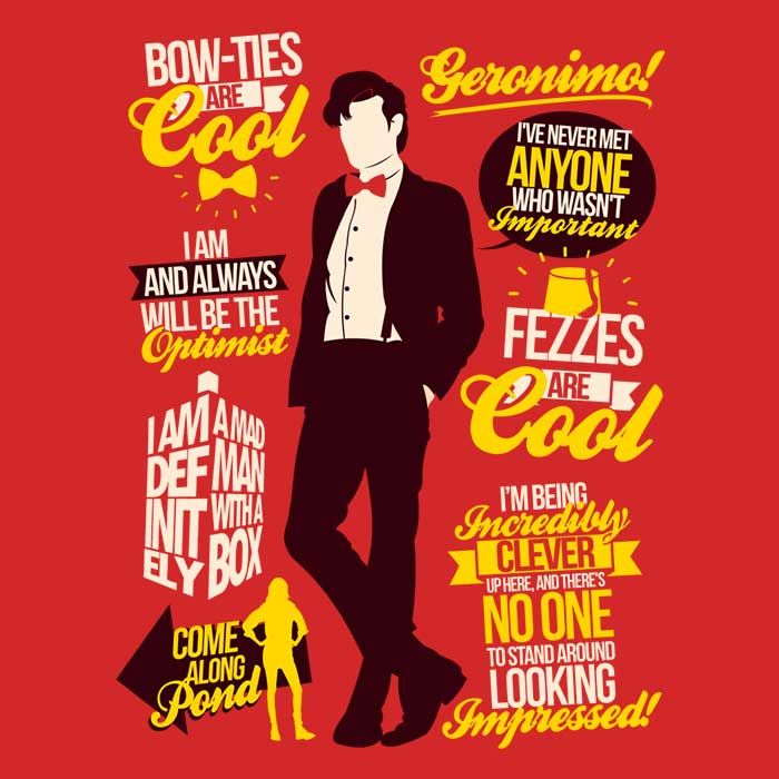 Long Sleeve T-Shirt with Quotes from the Eleventh Doctor