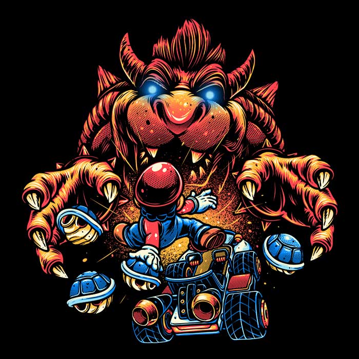 Glitchygorilla's Epic Final Boss 3/4 Sleeve Raglan T - Shirt