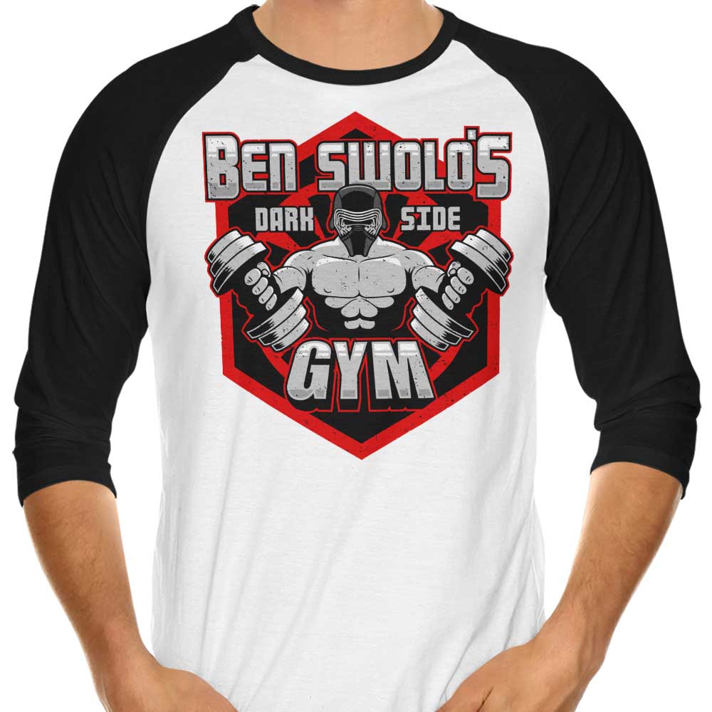 Ben Swolo's Gym Men's 3/4 Sleeve Raglan Style Workout T-Shirt