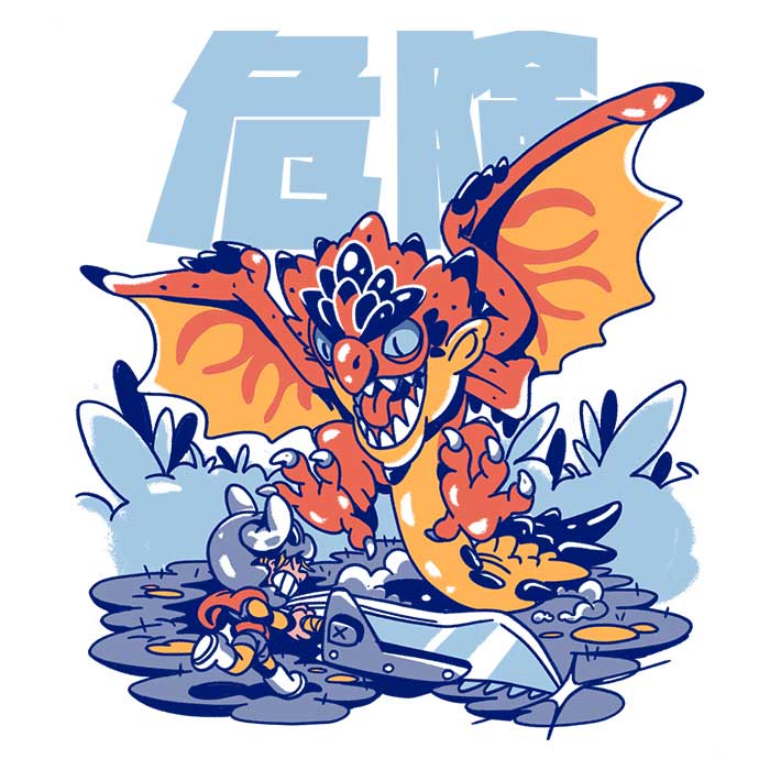 Sketchdemao's Rage Assault - Three - Quarter Sleeve Raglan Style T - Shirt