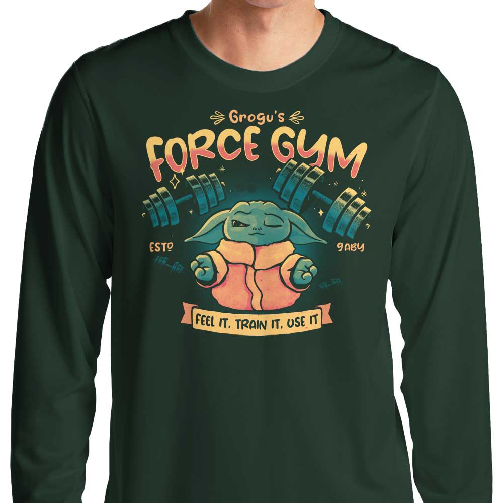 Teesgeex Comfortable Long Sleeve 'Feel, Train, Use' T-Shirt