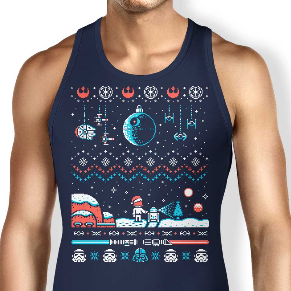Drew Wise's 'Holiday Far, Far Away' Stylish Men's and Women's Tank Tops