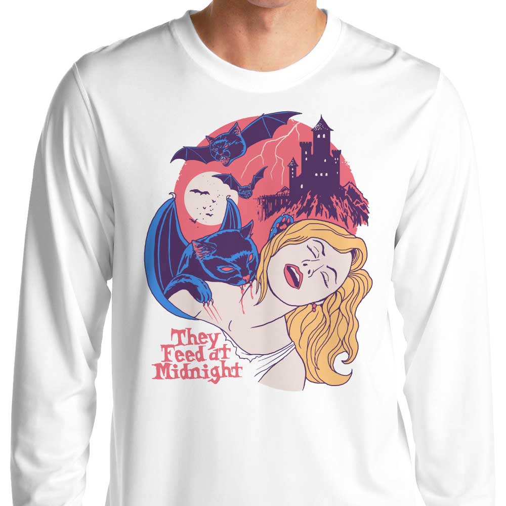 Midnight Feeding - Stylish Long Sleeve T - Shirt from Hillary White