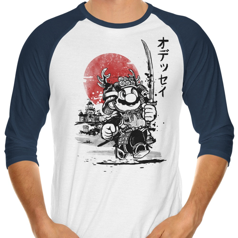 Samurai Odyssey 3/4 Sleeve Raglan Style T-Shirt for Fashion Lovers