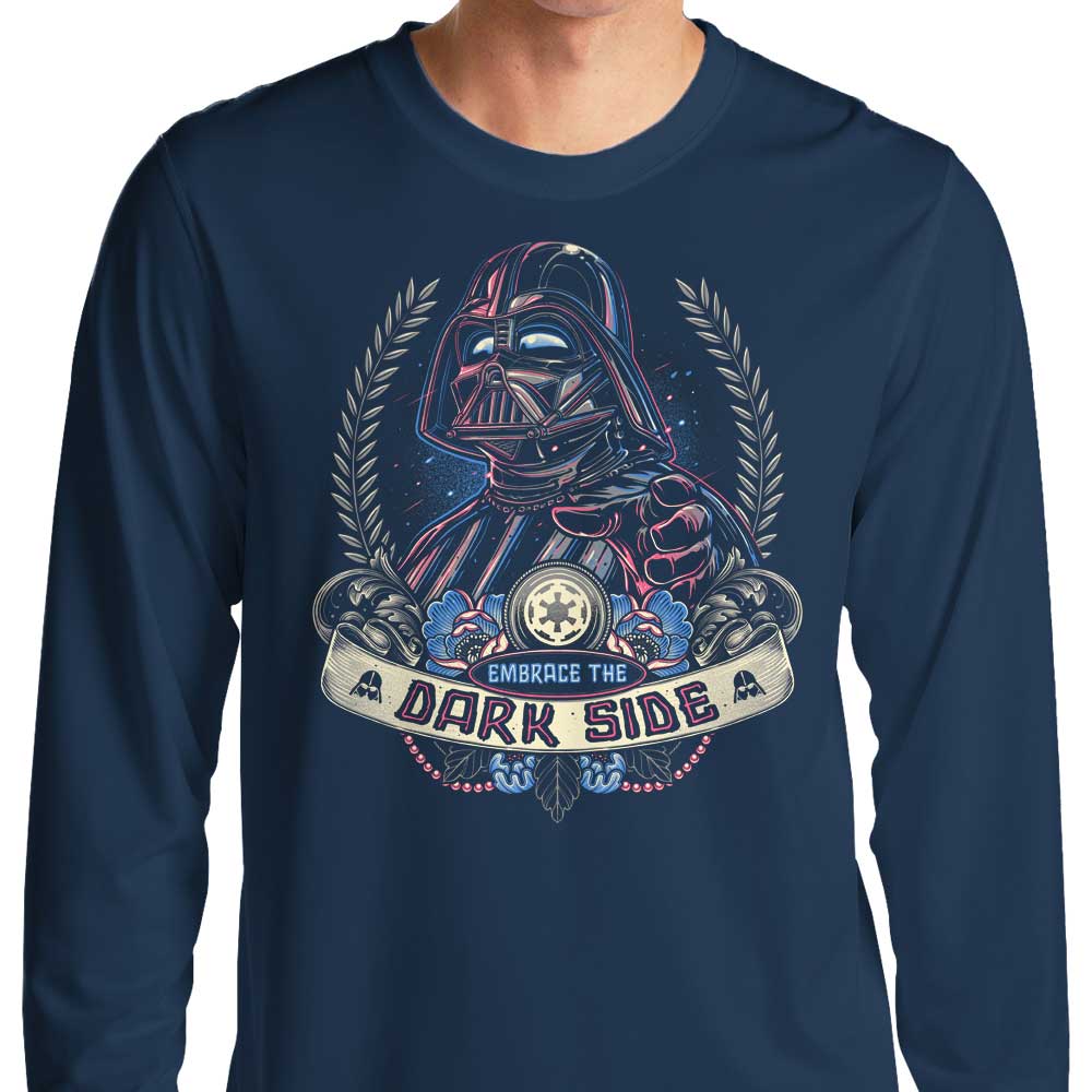 Embrace the Mysterious Dark Side - Momma Gorilla Long Sleeve Crewneck T - Shirt
