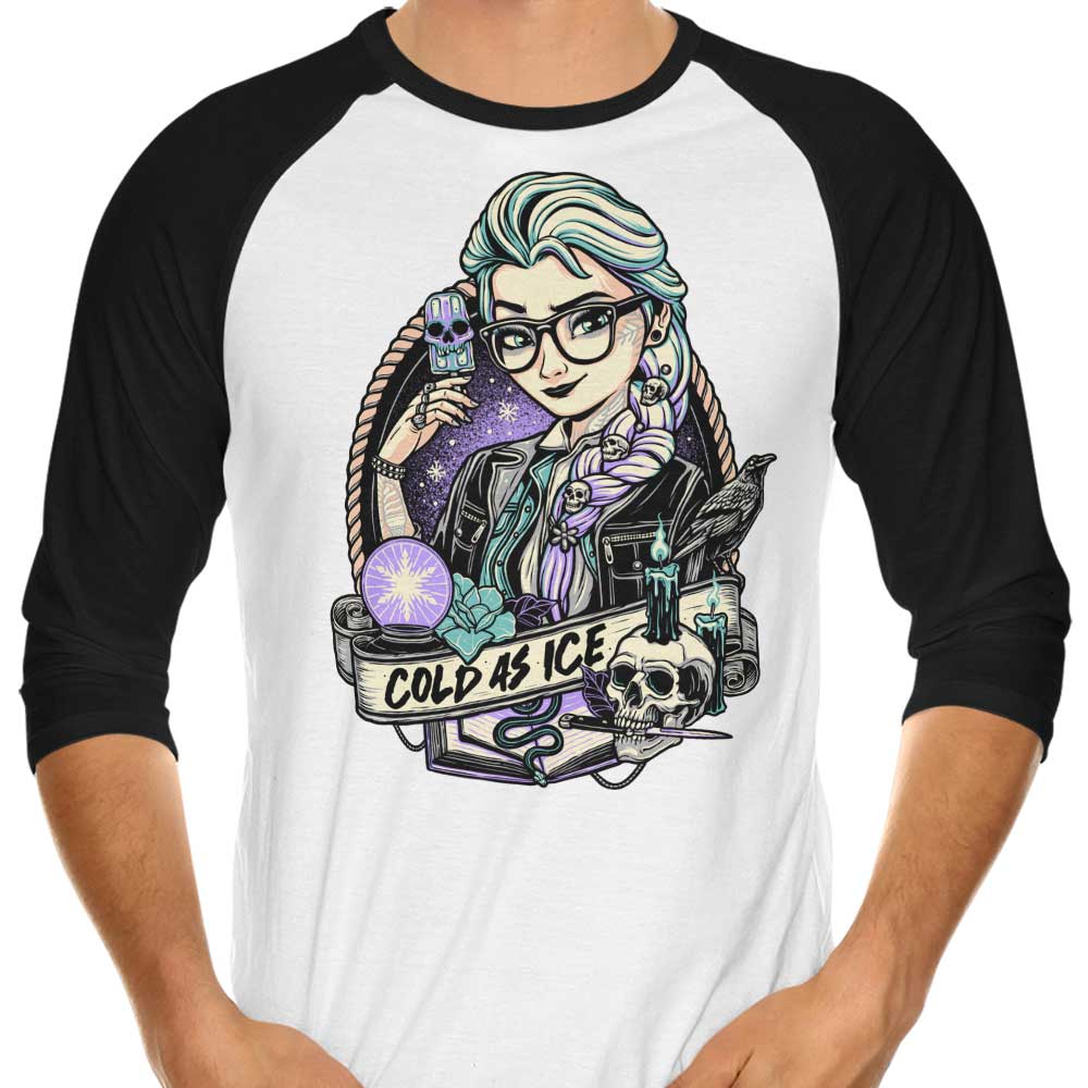 Chilly 'Cold as Ice' 3/4 Sleeve Raglan T-Shirt