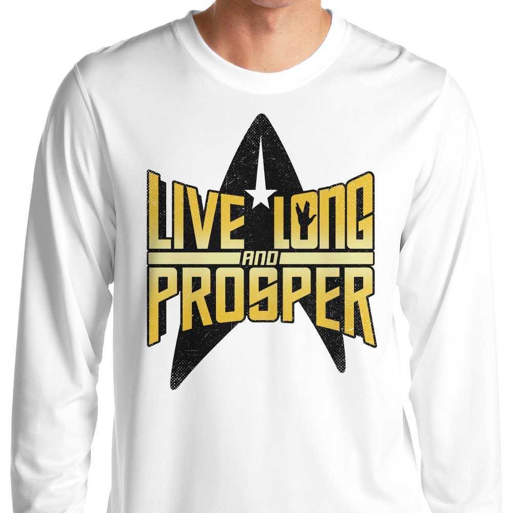Getsousa's Comfortable Long Sleeve 'Live Long' T - Shirt in S to 4XL