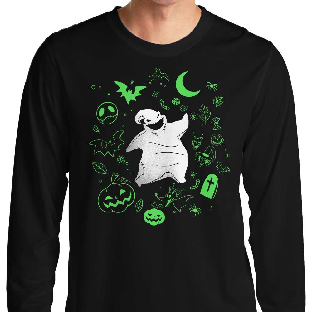 Boogie Man Doodle Stylish Long Sleeve Crewneck T-Shirt for All Sizes