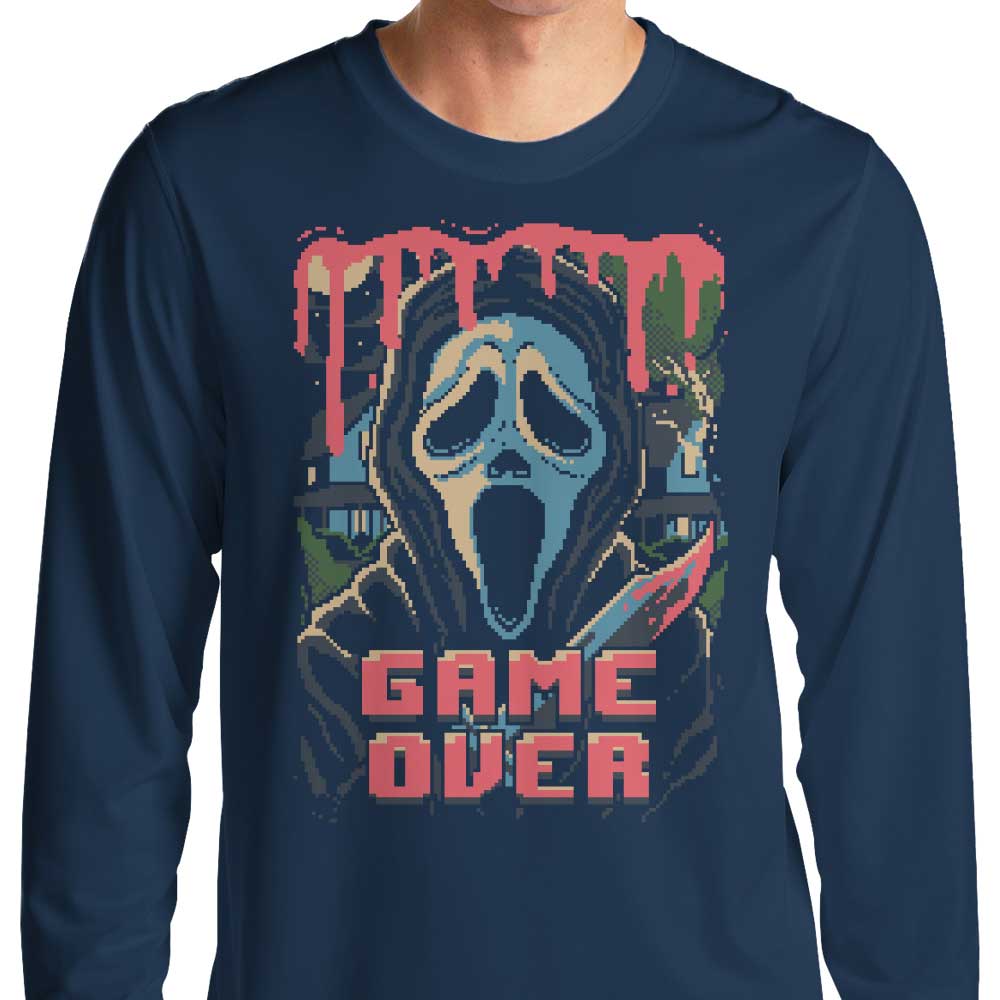 Pixel Ghost - Premium Long Sleeve Crewneck T-Shirt for All Sizes