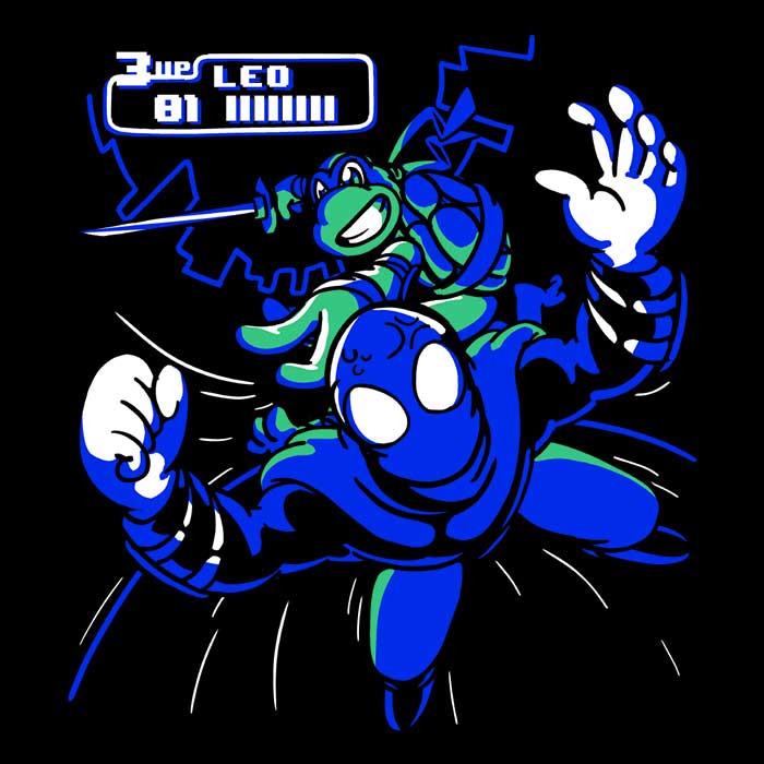 Arcade Leo Long Sleeve Crewneck T - Shirt by Fitas Artwork