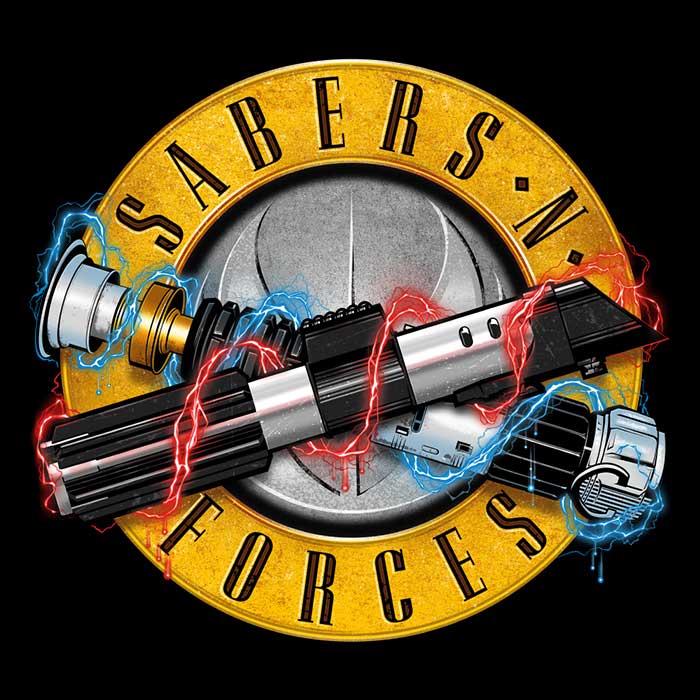 CappO Sabers N' Forces Three - Quarter Sleeve Raglan Style T - Shirt