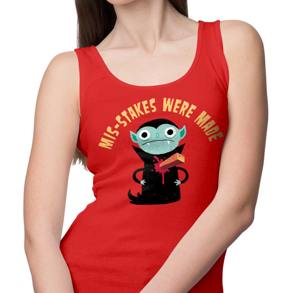 DinoMike's 'Oops! Mis - Stakes Were Made' Comfortable Tank Tops
