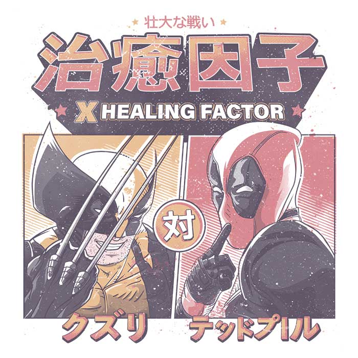 Healing Factor 3/4 Sleeve Comfortable Raglan T-Shirt
