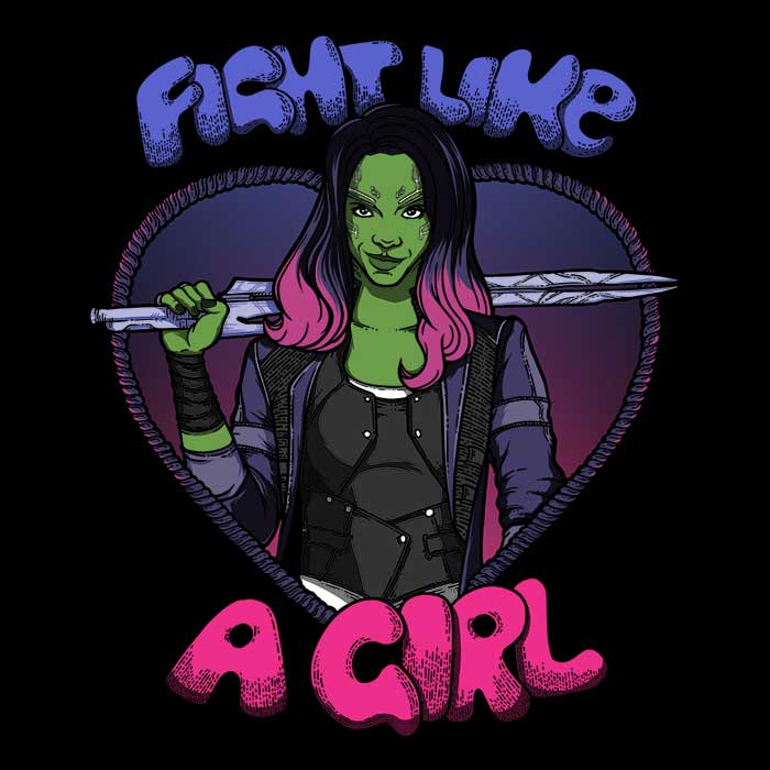 Long Sleeve Guardian-Inspired Fighting T-Shirt for a Fearless Look