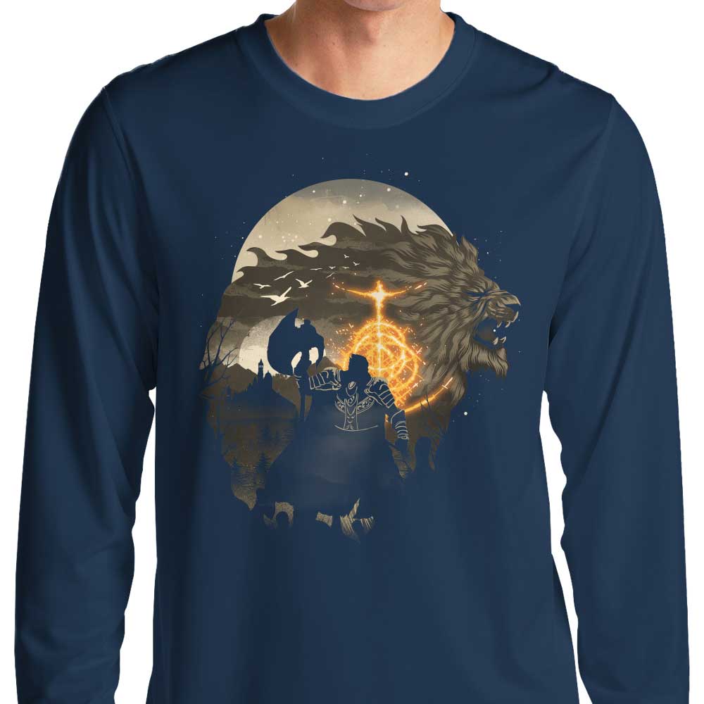 Long Sleeve Casual T-Shirt Featuring The First Elden Lord Design