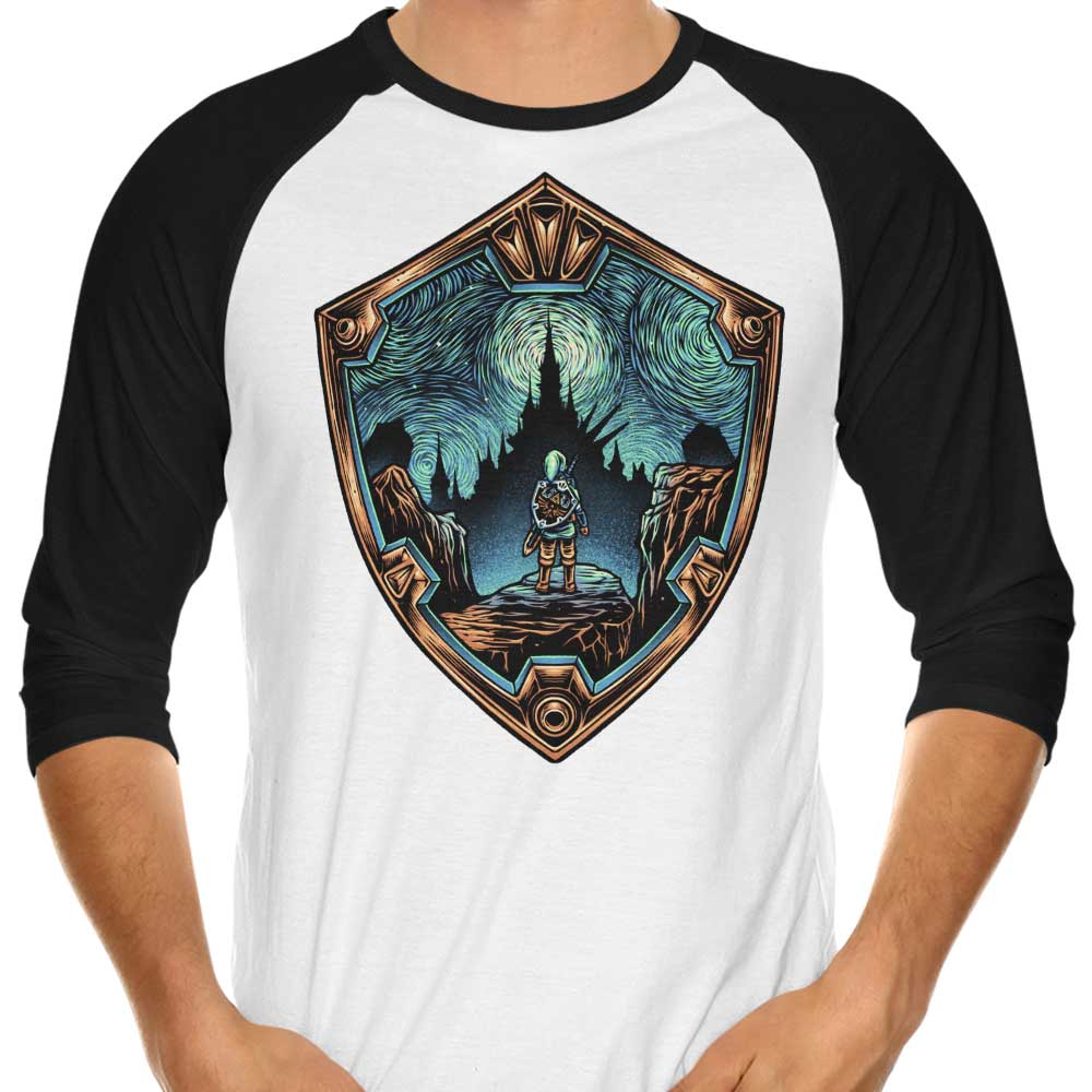 Destiny in the Horizon Stylish 3/4 Sleeve Raglan Casual T-Shirt