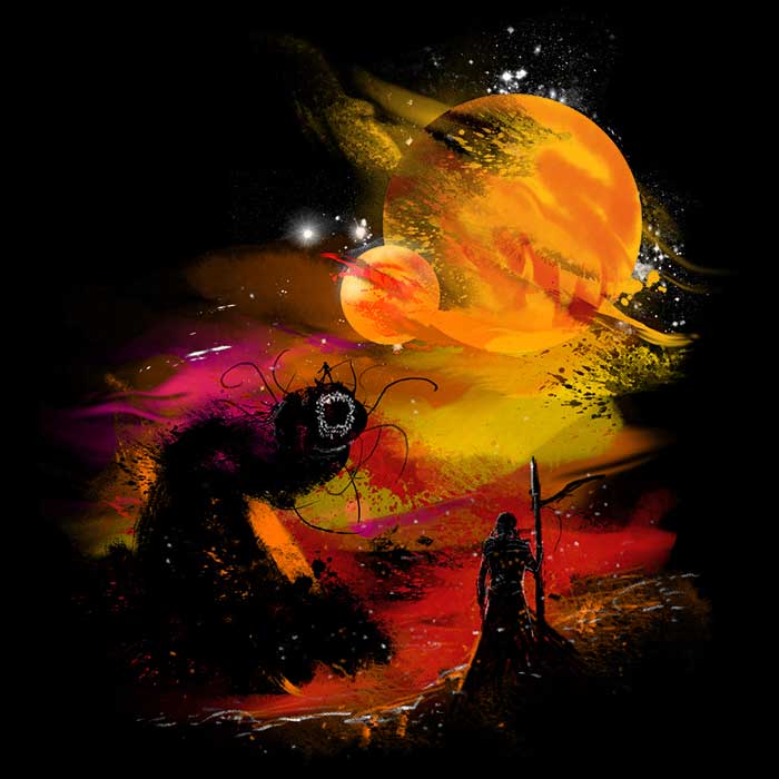 Kharmazero's Comfortable Arrakis Sunset Tank Tops for Men and Women