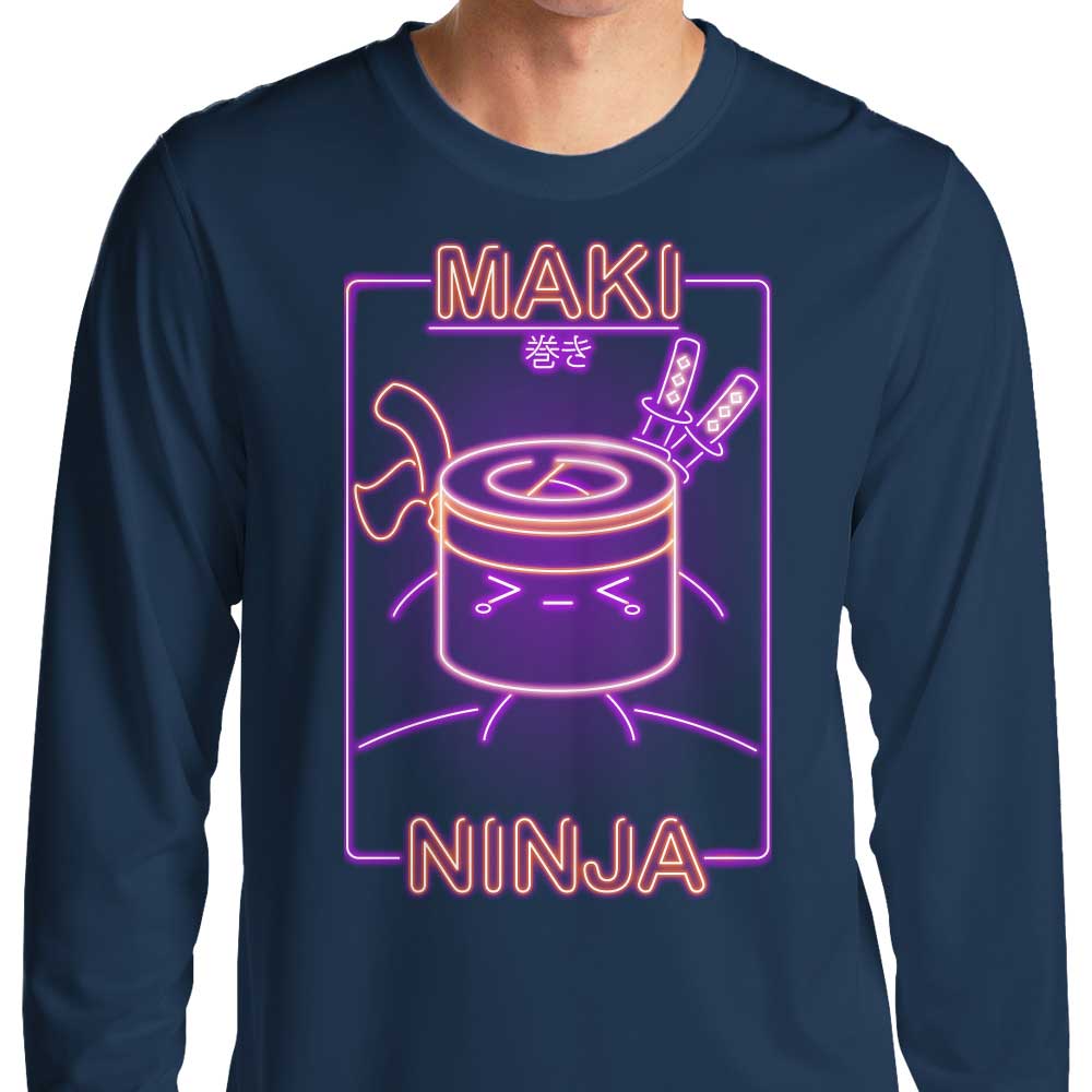 Donnie Illustrations Neon Maki - Ninja Long - Sleeve Comfort T - Shirt