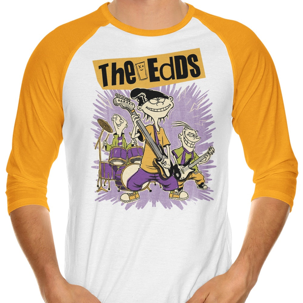 Stylish Cartoon Rock Band Themed 3/4 Sleeve Raglan Casual T-Shirt for Music Lovers