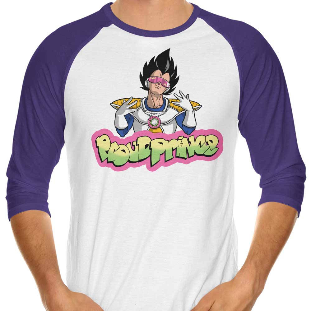 Proud Prince 3/4 Sleeve Raglan Style Men's T-Shirt