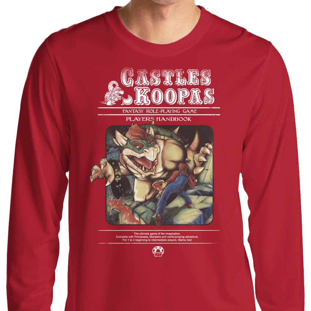 Creative 'Castles and Koopas' Long Sleeve Comfort T-Shirt