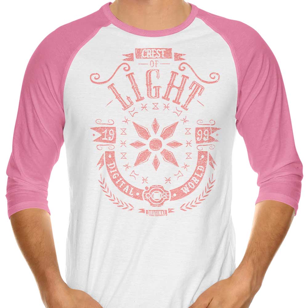 Typhoonic Art Digital Light 3/4 Sleeve Raglan Casual T-Shirt